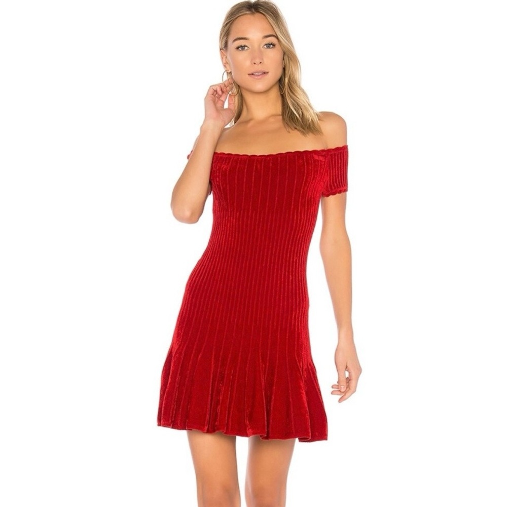 NEW Ronny Kobo Karin Chenille Raised Short Row Dress